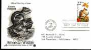 Fdc Usa 1987 Mammifères Rongeurs Le Tamia Eastern Chipmunk - Rodents