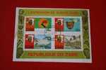 BLOC DU CONGO KINSHASA -EX REPUBLIQUE DU ZAIRE -LION -  BARRAGE -EXPEDITION DU FLEUVE ZAIRE-PECHEURS WAG-CHUTE DE L INZI - Used Stamps