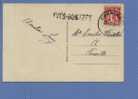 339 Op Kaart Met Stempel CHARLEROI, Met Naamstempel (griffe) YVES-GOMEZEE - Linear Postmarks