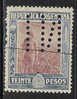 M940 - ARGENTINIEN / ARGENTINA - 1912 - MI#: 181 X, USED PUNCHED  " INUTILIZADO "  - AGRICULTURE - Used Stamps