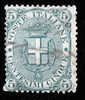 1891/1896 REGNO 5C VERDE SASS 59 - Oblitérés