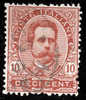 1891/1896 REGNO 10C CARMINIO SASS 60 - Afgestempeld