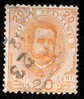 1891/1896 REGNO 20C ARANCIO SASS 61 - Gebraucht