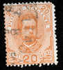 1891/1896 REGNO 20C ARANCIO SASS 61 - Oblitérés