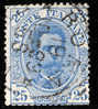 1891/1896 REGNO 25C AZZURRO SASS 62 - Usati