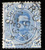 1891/1896 REGNO 25C AZZURRO SASS 62 - Oblitérés