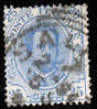 1891/1896 REGNO 25C AZZURRO SASS 62 - Usados