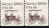 US Scott 1907 - Coil Strip Of 2 Plate No 10 - Surrey 18990s - 18 Cent - Mint Never Hinged - Rollini (Numero Di Lastre)