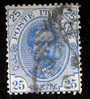 1891/1896 REGNO 25C AZZURRO SASS 62 - Usados