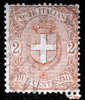 1896/1897 REGNO 2C ROSSO BRUNO SASS 66 - Usati