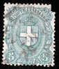 1896/1897 REGNO 5C VERDE SASS 67 - Oblitérés