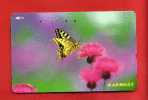 Japan Japon  Telefonkarte Phonecard - BUTTERFLY  PAPILLON  SCHMETTERLING - Schmetterlinge