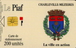 # PIAF FR.CHM4 CHARLEVILLE-MEZIERES Armoiries - Puce Angle Arrondi 200u Iso 1000 Neant 8120112 - Tres Bon Etat - - Cartes De Stationnement, PIAF