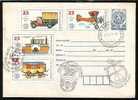 BULGARIA / BULGARIE - 1989 - Exposition Mondial Philatelique A Sofia - P.cov. Spec Cachet - Trucks