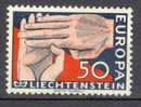 Liechtenstein 1962 Mi. 418 Europa CEPT Two Hands Zwei Hände - Unused Stamps