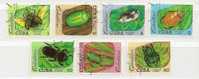 CUBA   N. 2330-2331-2332-2333-2334-2335/US Insetti  -  1988 -lot Lotto - Gebraucht