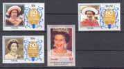 Tuvalu 1987 SG. 381-84 60th Birthday Of Queen Elizabeth II MNH - Tuvalu