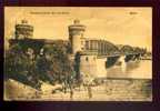 MAINZ  - EISENBAHNBRÜCKE ÜBER DEN RHEIN - MAYENCE PONT DE CHEMIN DE FER SUR LE RHIN - CIRCULEE GELAUFEN 1919 - Obras De Arte