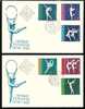 BULGARIA / BULGARIE - 1969 - Championnats Du Monde De Gimnastique Artistique A Varna - 2 FDC - Gymnastique