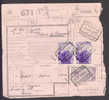 Belgium Railway Chemin De Fer Spoorwegen Document No. 671 Cancel 9/7/1947 Tournai Factage 2 - Andere & Zonder Classificatie