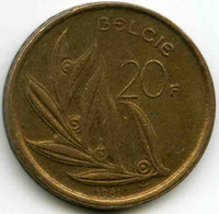 Belgique Belgium 20 Francs 1981 Flamand KM 160 - 20 Frank