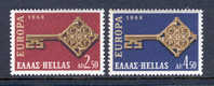 GREECE 1968 Europa CEPT SET MNH - 1968