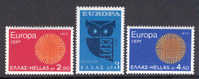 GREECE 1970 Europa CEPT SET MNH - 1970