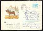 Chevreuil  Russie ,Roe Deer Romania 1 COVER Stationery 1973 Very Rare HUNTING. - Game