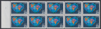 !a! USA Sc# 2536a MNH BOOKLET-PANE(10) W/ Left Margins & Plate-# - Love: Heart - 1981-...