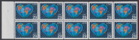!a! USA Sc# 2536a MNH BOOKLET-PANE(10) W/ Left Margins & Plate-# - Love: Heart - 3. 1981-...