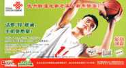 Basketball , NBA Sporter Yao Ming  ,    Prepaid Card  , Postal Stationery - Basketball