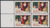 !a! USA Sc# 2584a MNH BOOKLET-PANE(4) W/ Left Margins & Plate-# (LL/A11111) - Santa And Sleigh - 3. 1981-...