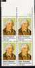 US Scott 1941 - Plate Block Of 4 Upper Right Plate No 11111 - John Hanson 20 Cent - Mint Never Hinged - Numero Di Lastre