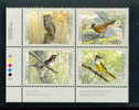 Canada Scott # 1710 - 1713 MNH VF Lower Left Inscription Block. Birds Of Canada - Plate Number & Inscriptions