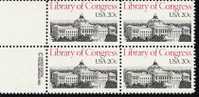 US Scott 2004 - Copyright Block Of 4 - Library Of Congress 20 Cent - Mint Never Hinged - Blocks & Sheetlets