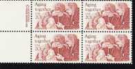 US Scott 2011 - Copyright Block Of 4 - Aging Together 20 Cent - Mint Never Hinged - Blocks & Sheetlets