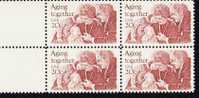 US Scott 2011 - Block Of 4 - Aging Together 20 Cent - Mint Never Hinged - Blokken & Velletjes