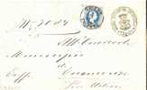 REF LIT7 - AUTRICHE EMPIRE AUSTRO HONGROIS - LETTRE CLASSIQUE  TRIESTE / ENEMONZO (UD) 9/7/1880 - Briefe U. Dokumente