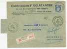 N°212 Montenez 19.II.1925 Recom./Absent - Covers & Documents