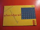 BUVARD DOUBLE:CALENDRIER JUIN-GLUCIDORAL DIABETE -IMINASTHME-LABO:SERVIER-TAILLE OUVERT: 21 CM X 26.8CM - Droguerías