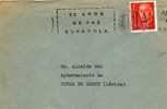 Carta Barcelona 1964. Rodillo 25 Años De PAZ - Covers & Documents