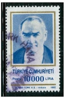 ● TURKIYE  - REPUBBLICA  - 1992  - Ataturk  -  N.   2707  Usato  -  Lotto  576 - Oblitérés