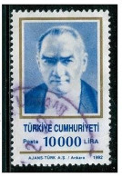 ● TURKIYE  - REPUBBLICA  - 1992  - Ataturk  -  N.   2707  Usato  -  Lotto  577 - Used Stamps