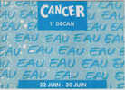 Carte Postale Astrologie Horoscope  Cancer Trés Beau Plan - Astrologie