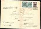 "Adeverinta De Inmanare" Document,Registred,overpr Int Stamp,1 Leu/30 Lei Error Schift +55bani/0,50bani,1952. - Covers & Documents