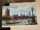 LONDRA LONDON Thames Parliament 1973 Colori VG - River Thames