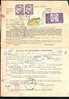 "Adeverinta De Inmanare" 1961 Document,Registred, Stamp Pair Barage,sport,rare Combination Franking - Cartas & Documentos