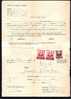 "CITATIE" 1952 Document,Registred, Stamp Pair Pavlov, O/p Coat Of Arms,rare Combination Franking - Cartas & Documentos