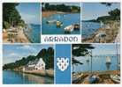 ARRADON : Multivues ;La Plage, Le Centre Nautique,devant Le Golfe Du Morbihan; Brouette Marine ; Blason ,TB - Arradon