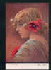 Czech Illustrator C.V.MUTICH - PORTRAIT JUNGE MÄDCHEN Mit Mohn  Pc Series - #  288-4 Publisher: KVKV / 31413 - Muttich, C.V.